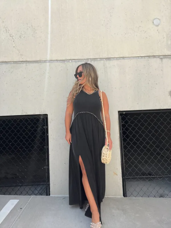 Romantic Plans Maxi Dress Black sold by Chic by Ally B