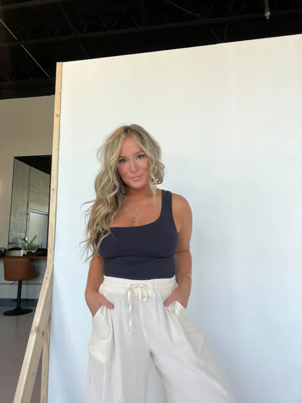 Just My Type One Shoulder Tank Black sold by Chic by Ally B