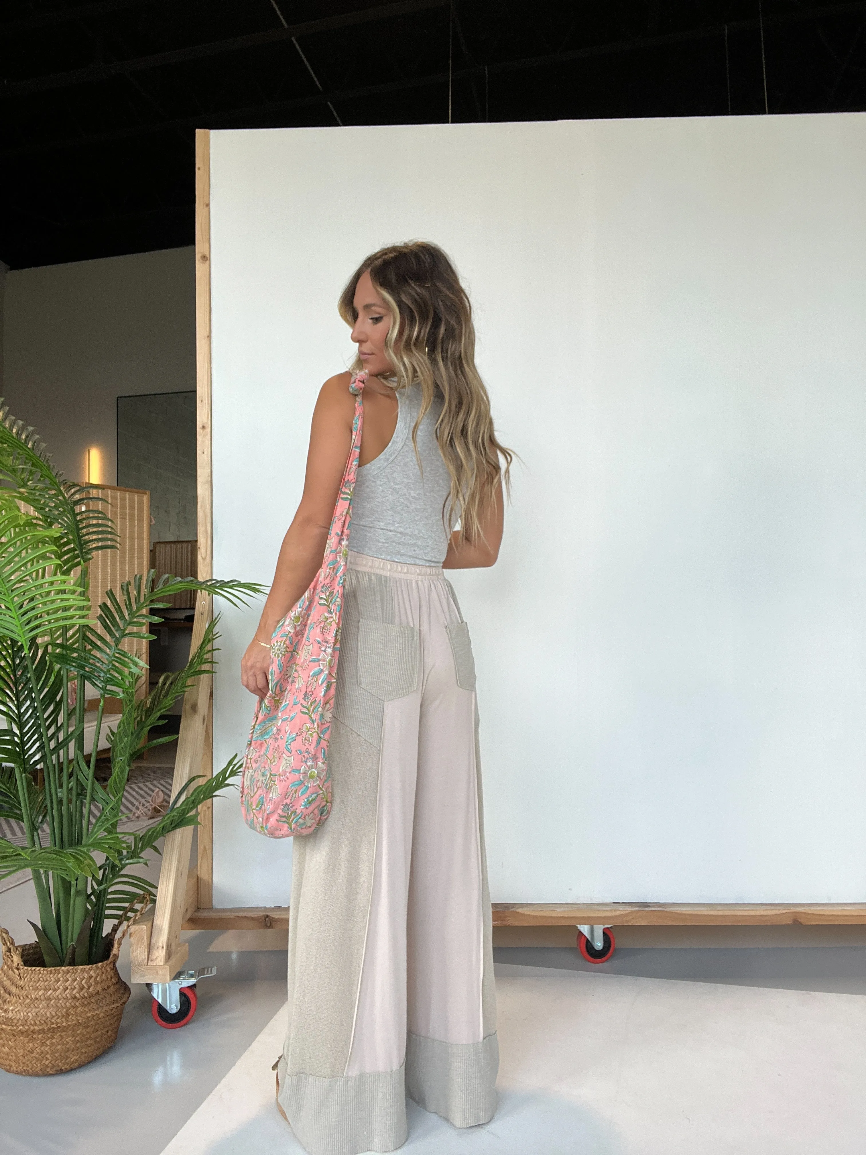 Chasing You Around Lounge Pants Oatmeal sold by Chic by Ally B product image thumbnail 3