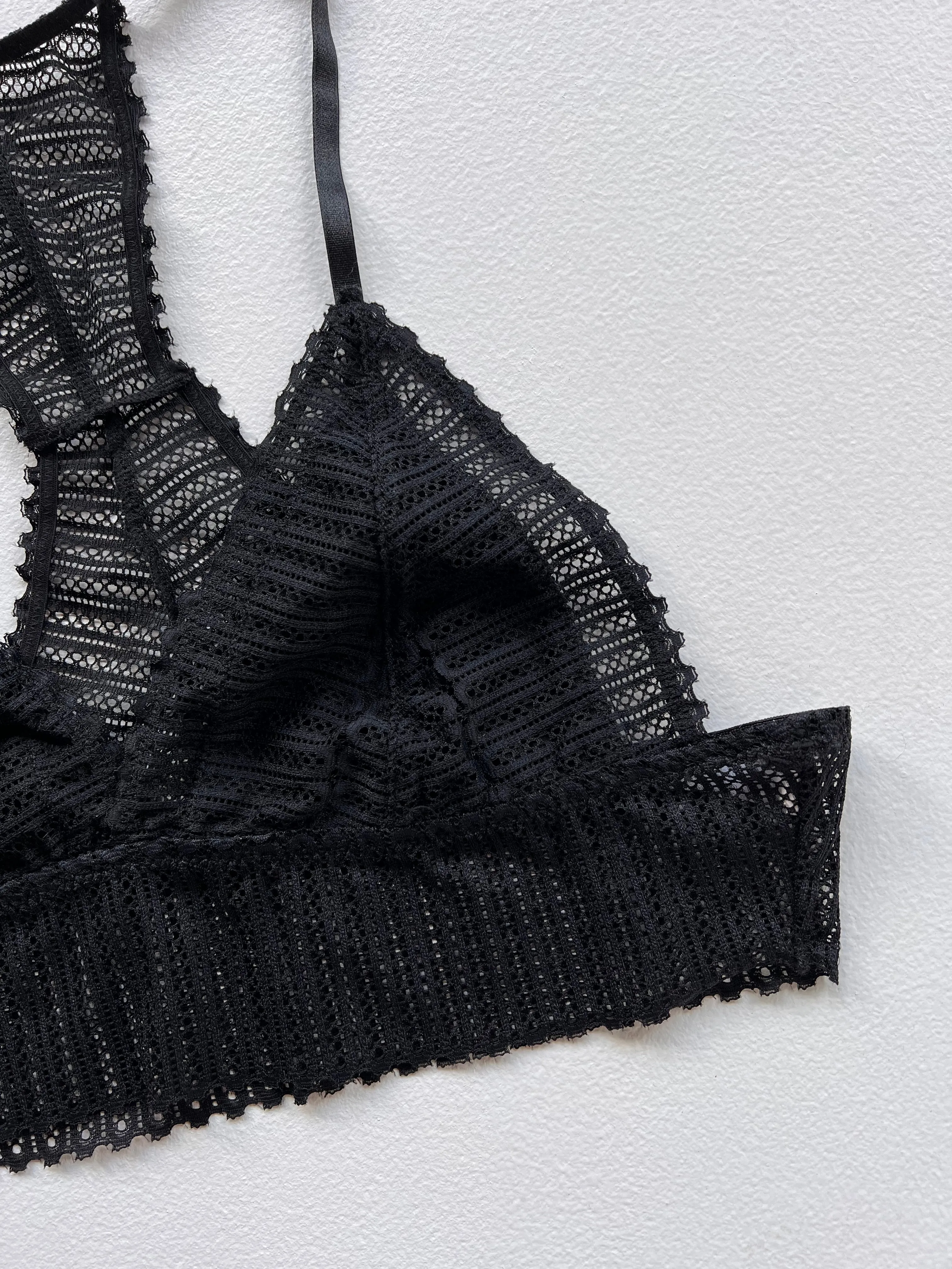 BLACK BOHO LACE BRALETTE sold by Chic by Ally B product image thumbnail 2