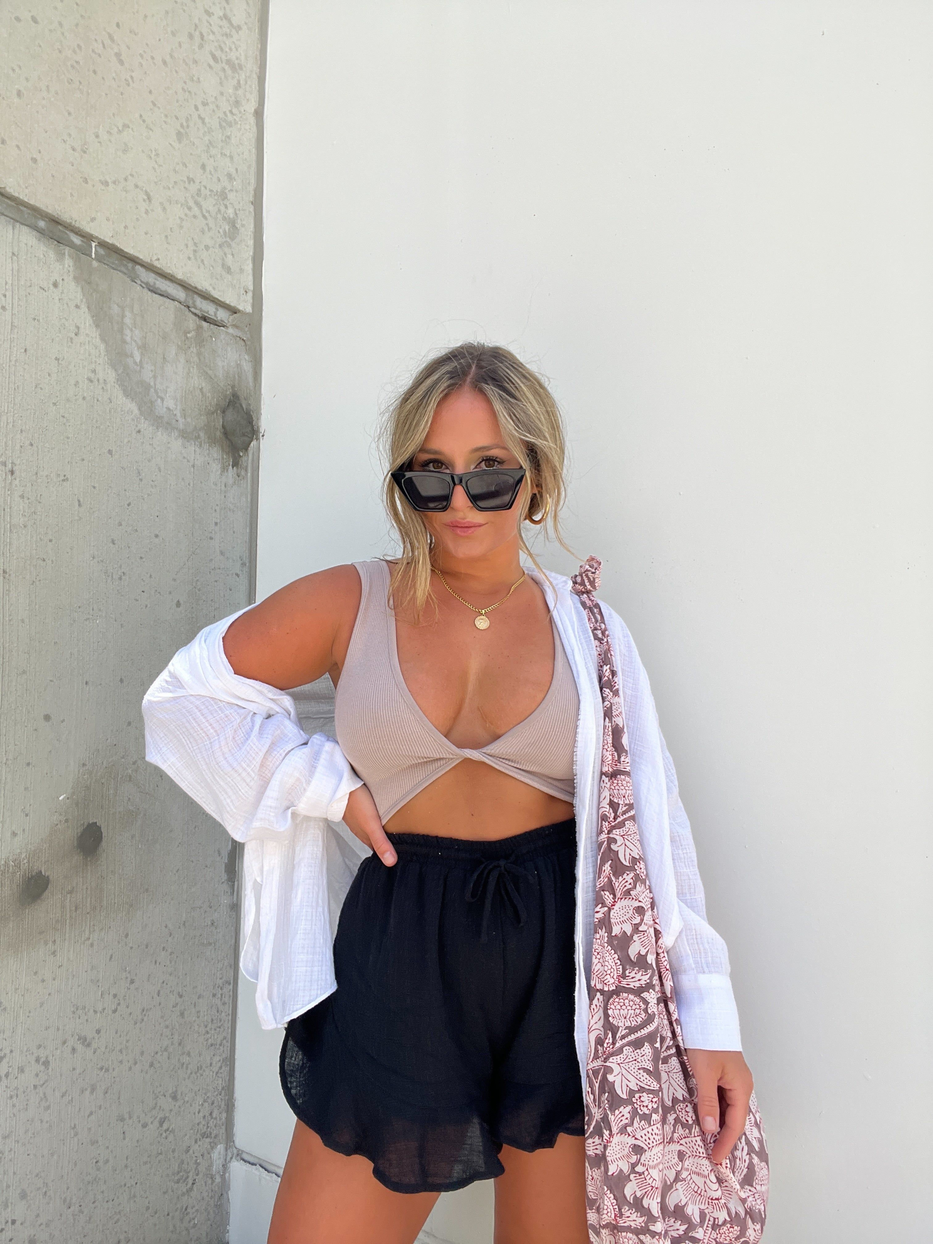 Ash Mauve Twist It Basic Tank sold by Chic by Ally B product image thumbnail 3