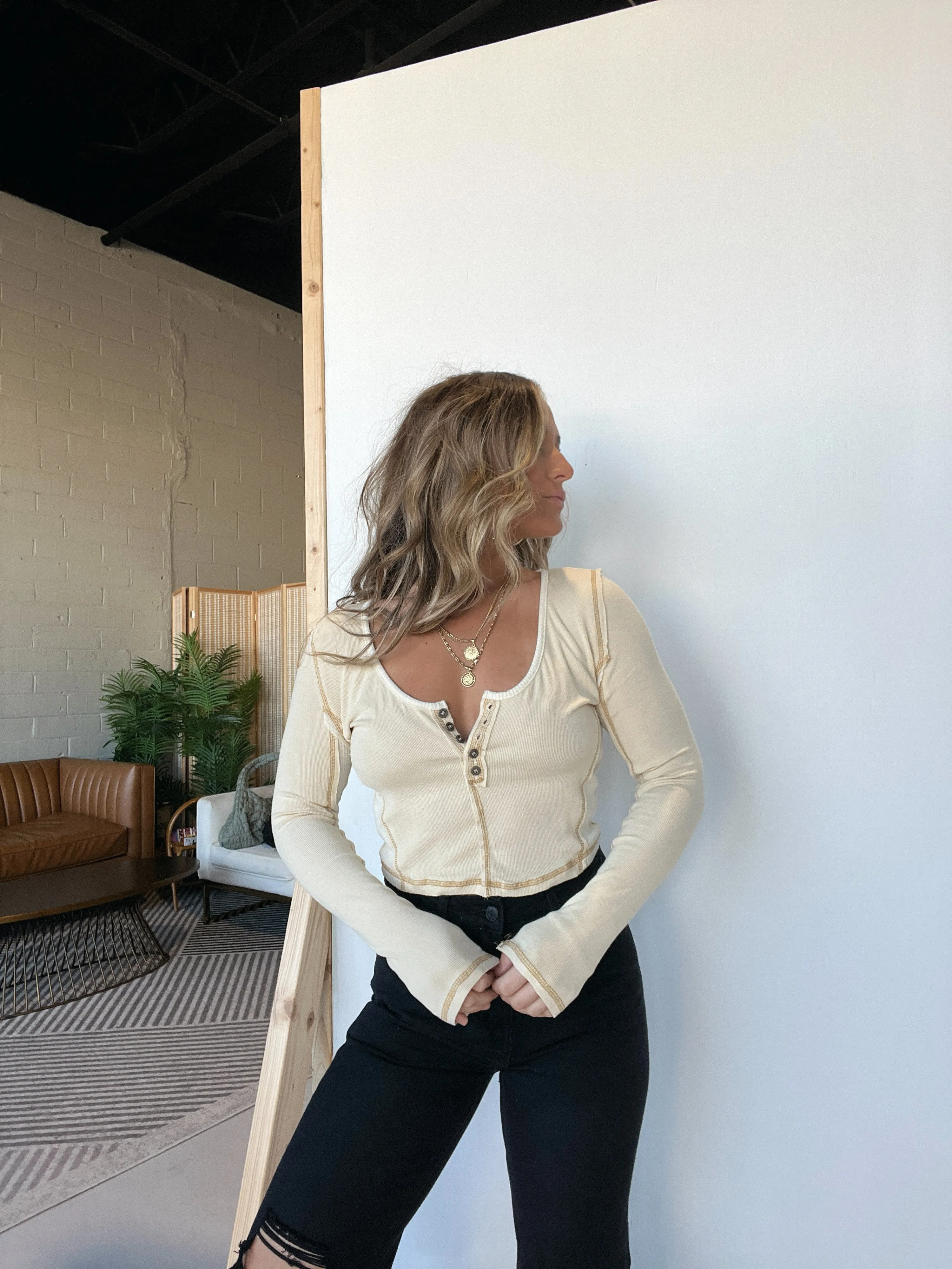 Sweet Intentions Long Sleeve Lemon sold by Chic by Ally B product image thumbnail 5