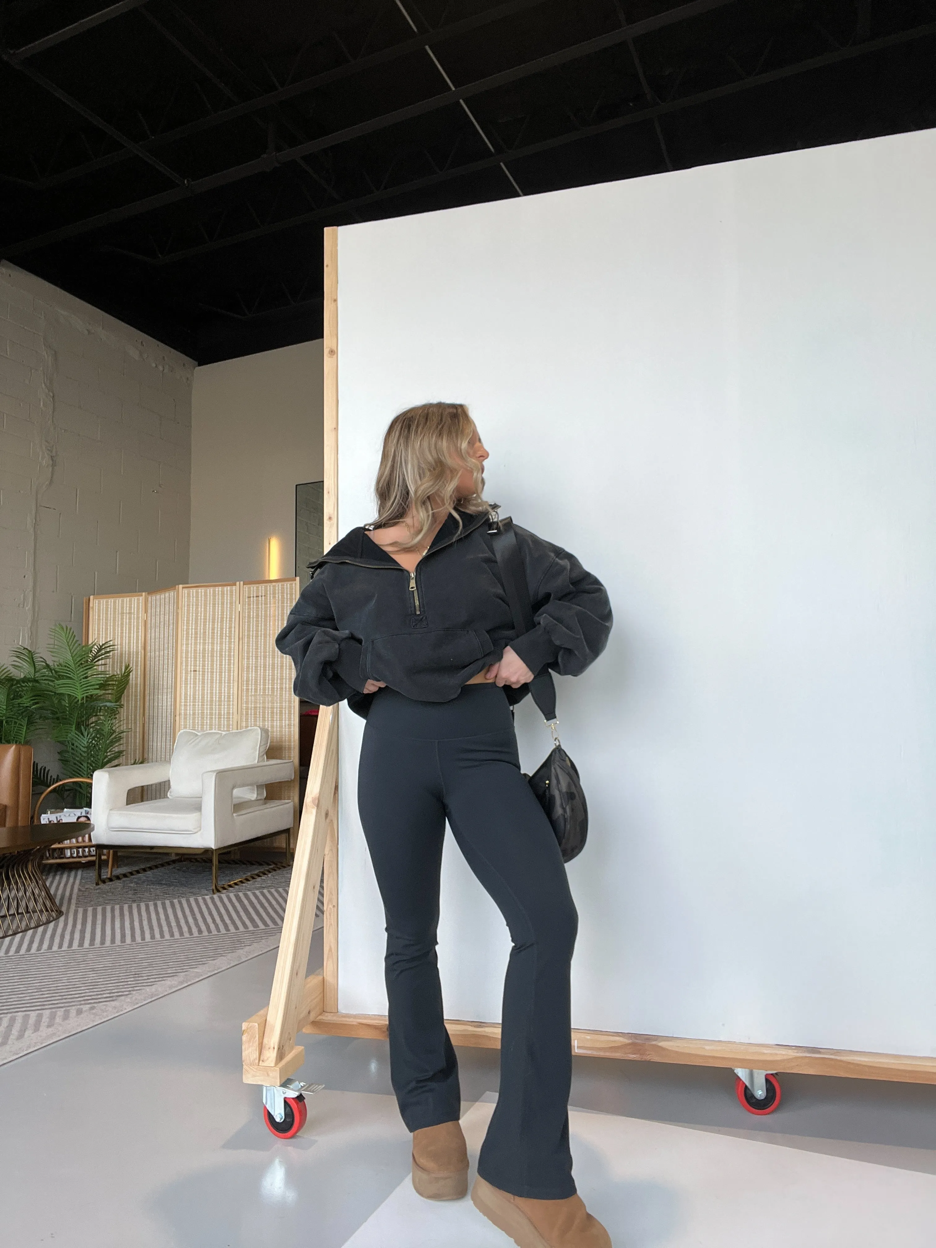 Always Around Flare Leggings Black sold by Chic by Ally B product image thumbnail 5