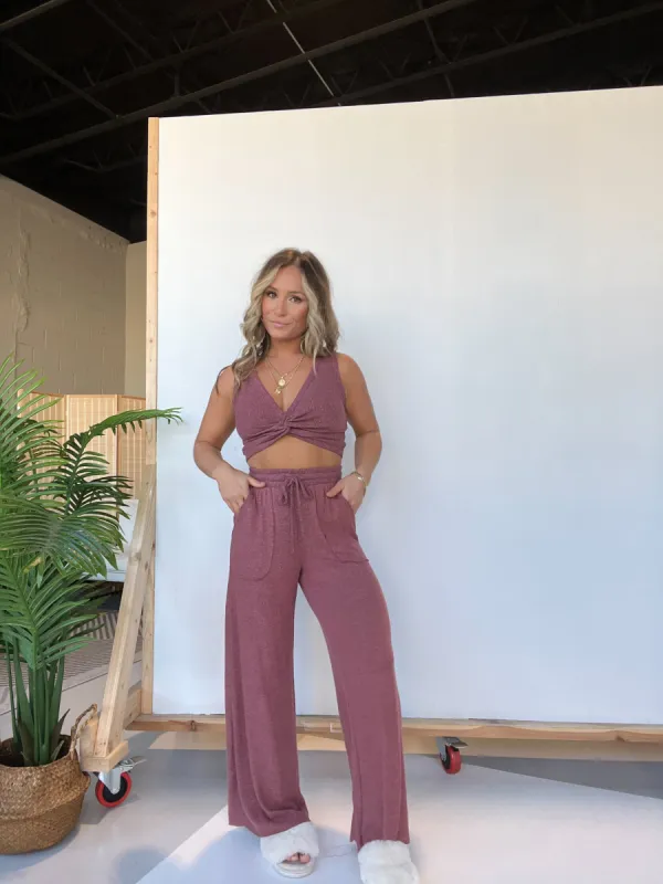 Late Night Calls Set Mauve sold by Chic by Ally B