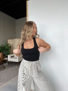 Righteous Racerback Black sold by Chic by Ally B