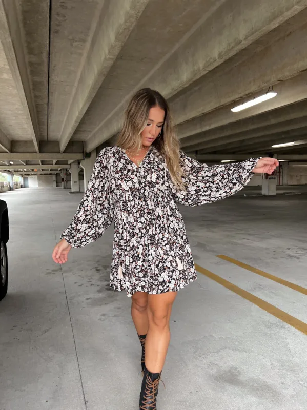 FLORAL FALL MINI DRESS sold by Chic by Ally B