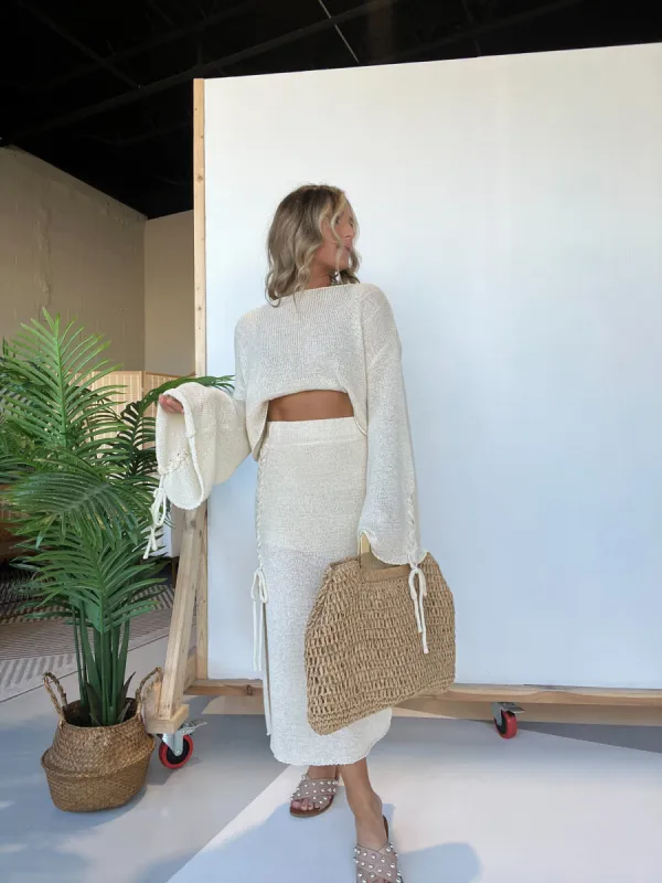 Tulum Nights Skirt Set Cream sold by Chic by Ally B