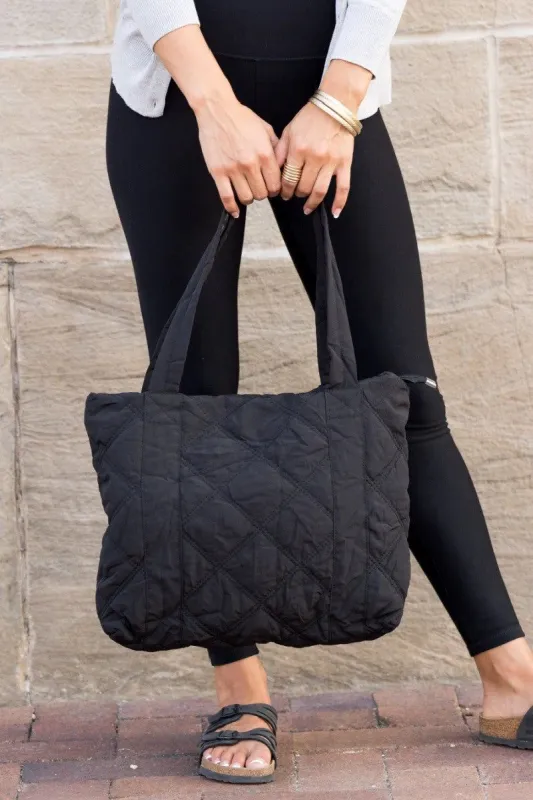 QUILTED CUTIE TOTE BAG sold by Chic by Ally B