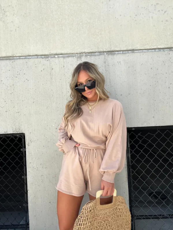 Serene Day Romper Light Mocha sold by Chic by Ally B