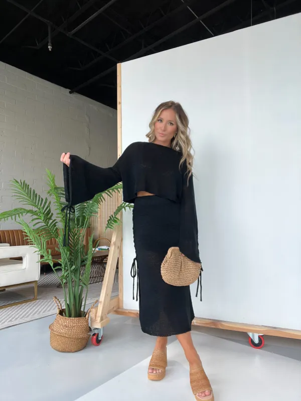 Tulum Nights Skirt Set Black sold by Chic by Ally B