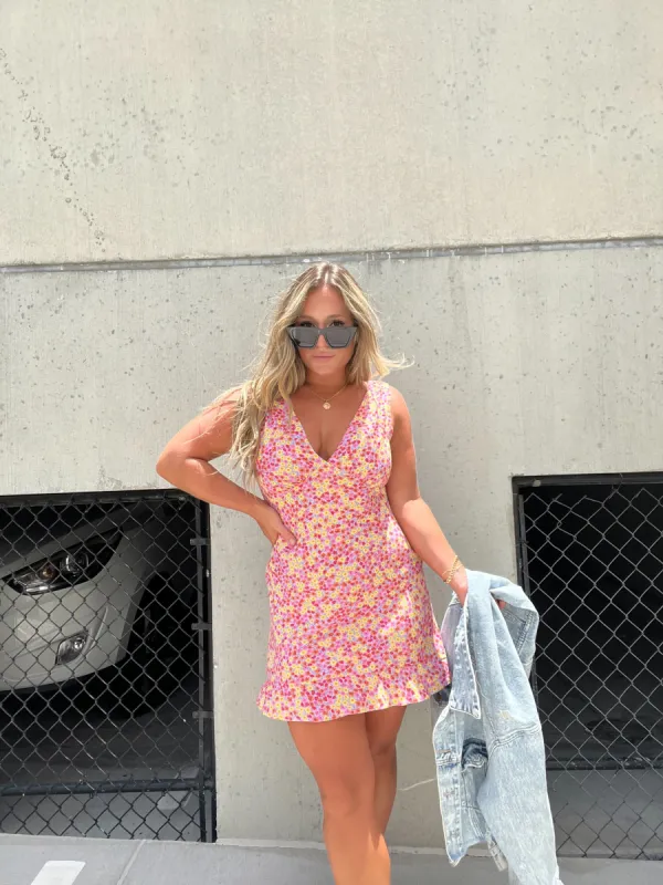 Flower Patch Floral Mini Dress sold by Chic by Ally B