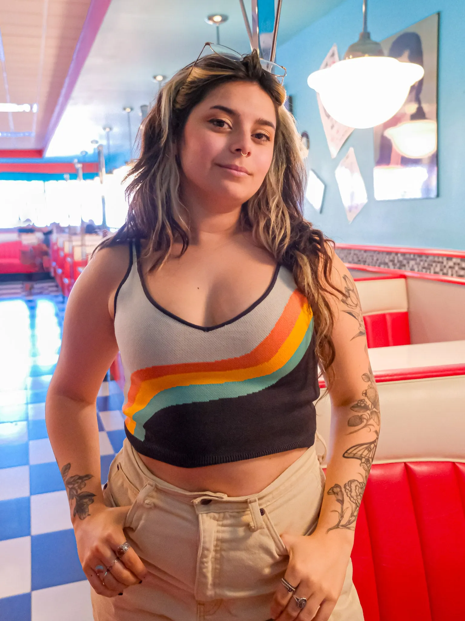 Over The Rainbow | Knit Tank sold by Carmico