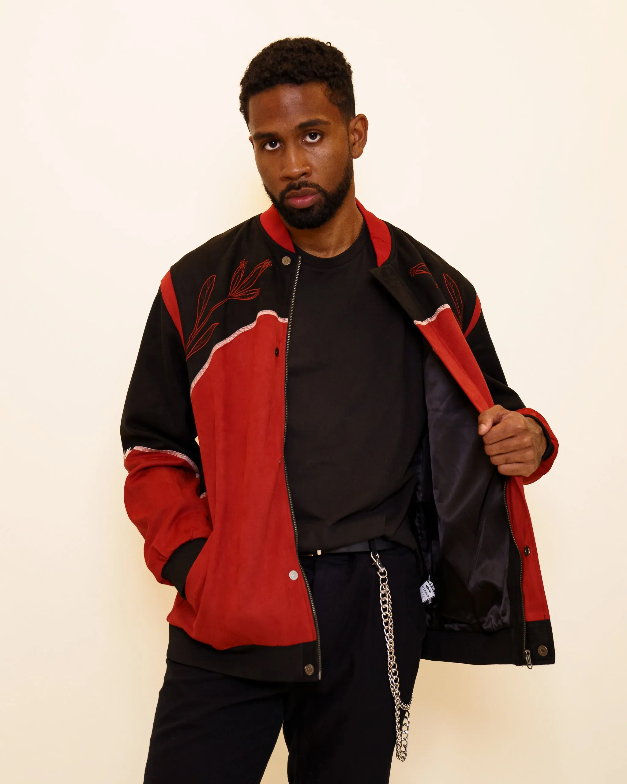 Calling Card | Faux-Suede Jacket sold by Carmico