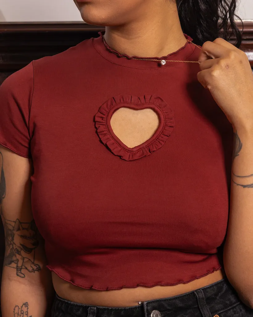 Heart Throb | Red Mini Tee sold by Carmico product image thumbnail 2
