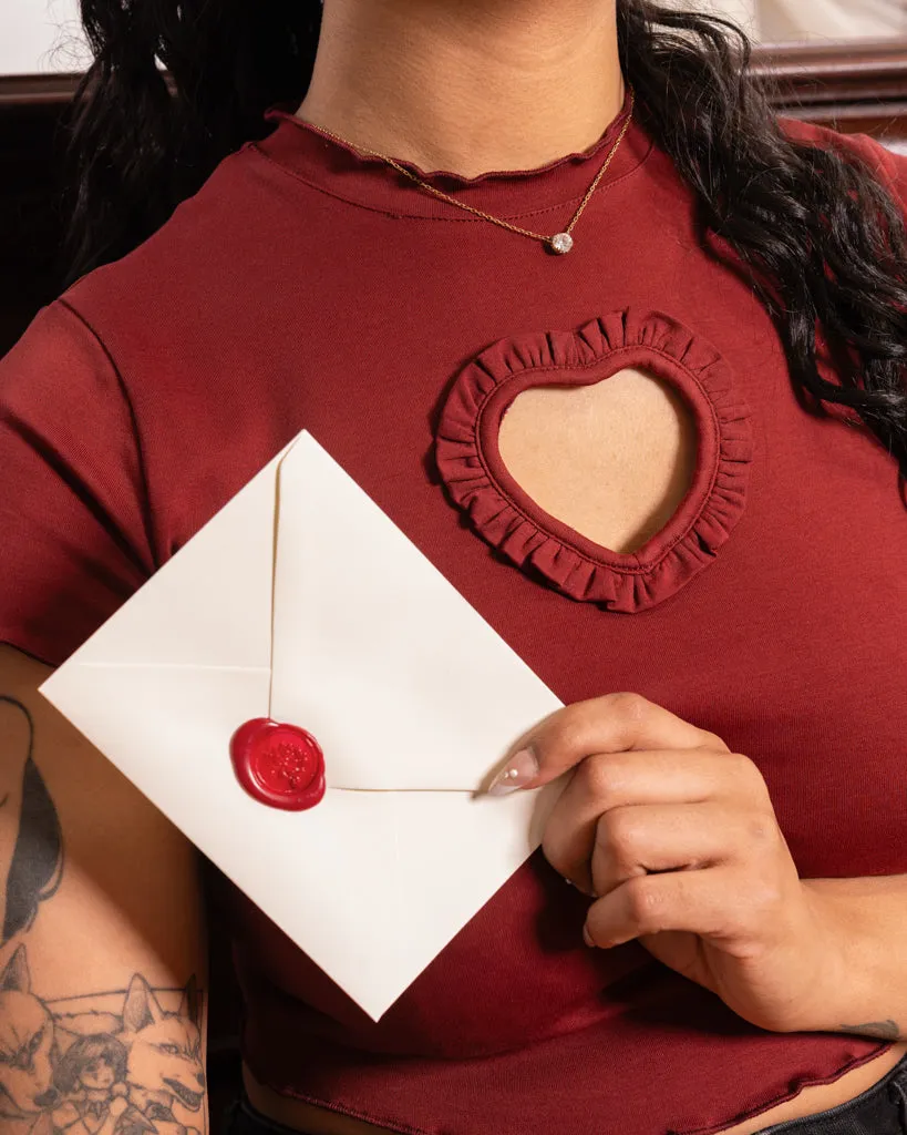 Heart Throb | Red Mini Tee sold by Carmico product image thumbnail 4