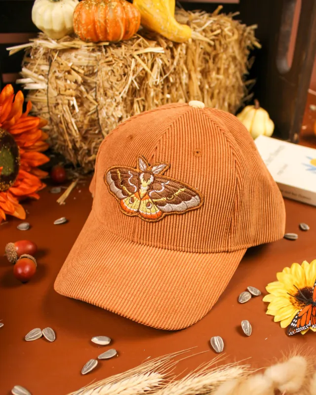 Emperor Moth - Corduroy Cap sold by Carmico