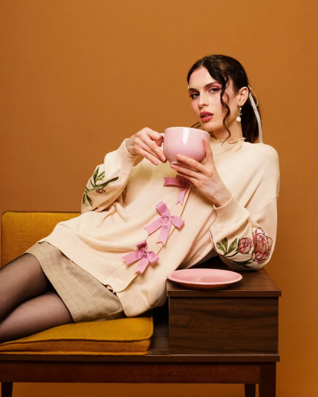 Bouquet | Cotton Cardigan sold by Carmico