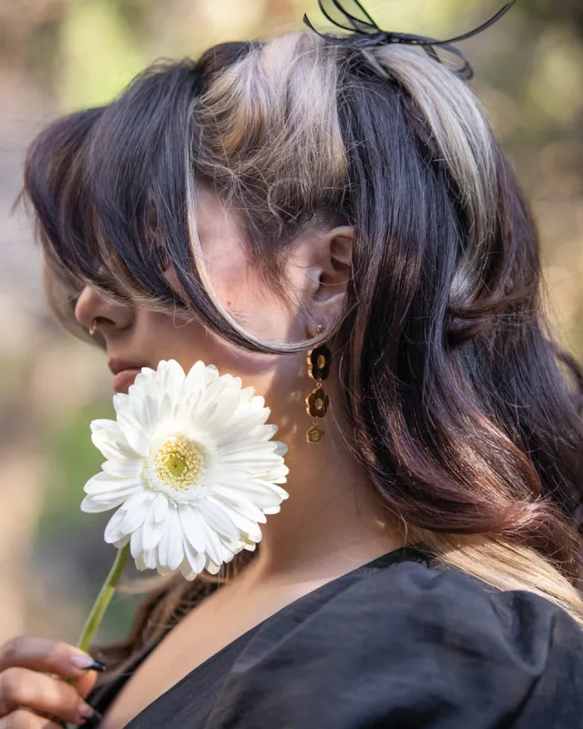 Daisy Dangle Earrings | Tapered [FINAL SALE] sold by Carmico