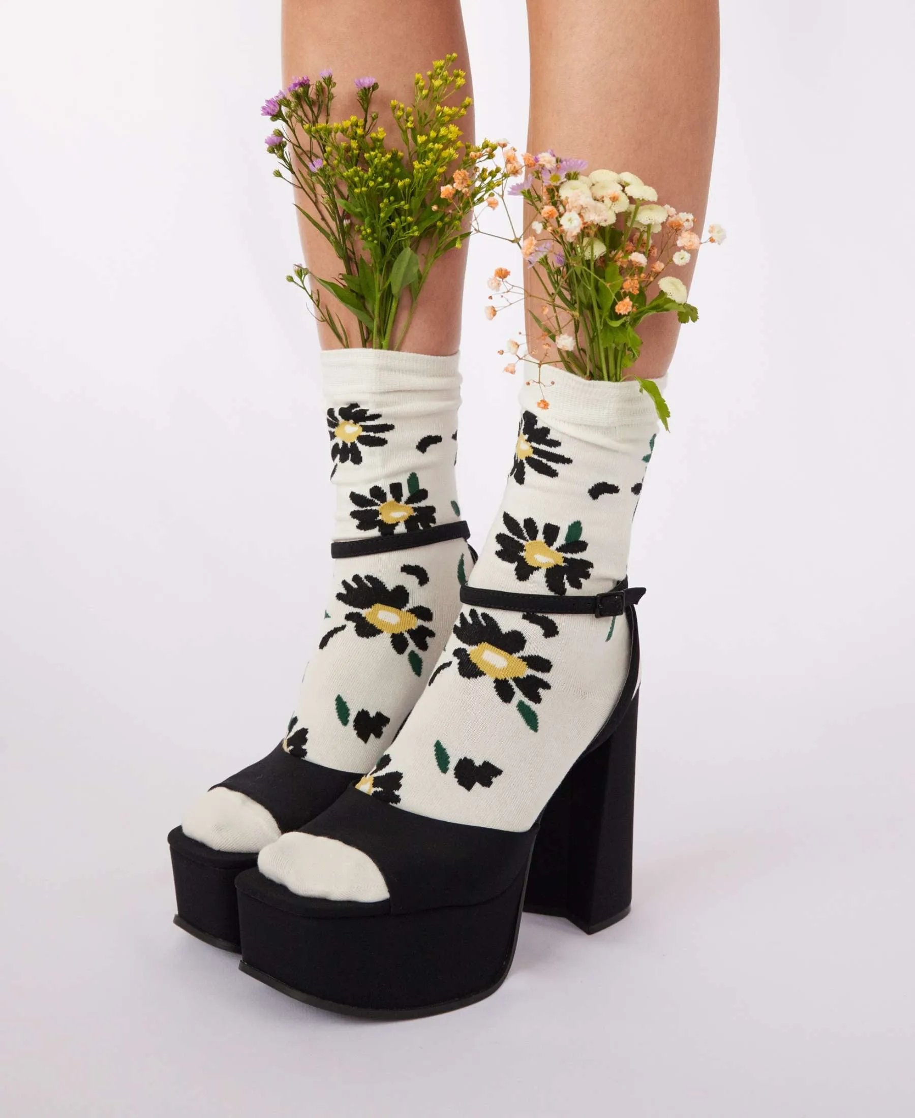 Women's Blossom Flowers Cotton Socks sold by Somatchi product image thumbnail 3