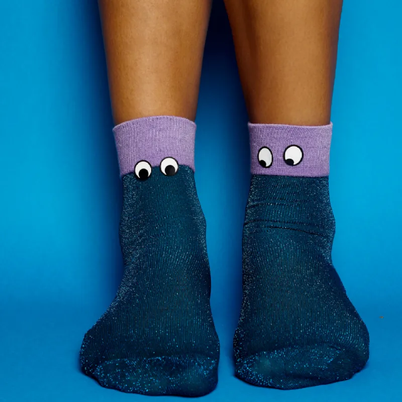 Women's Sheer Socks Noe - DarkCyan sold by Somatchi