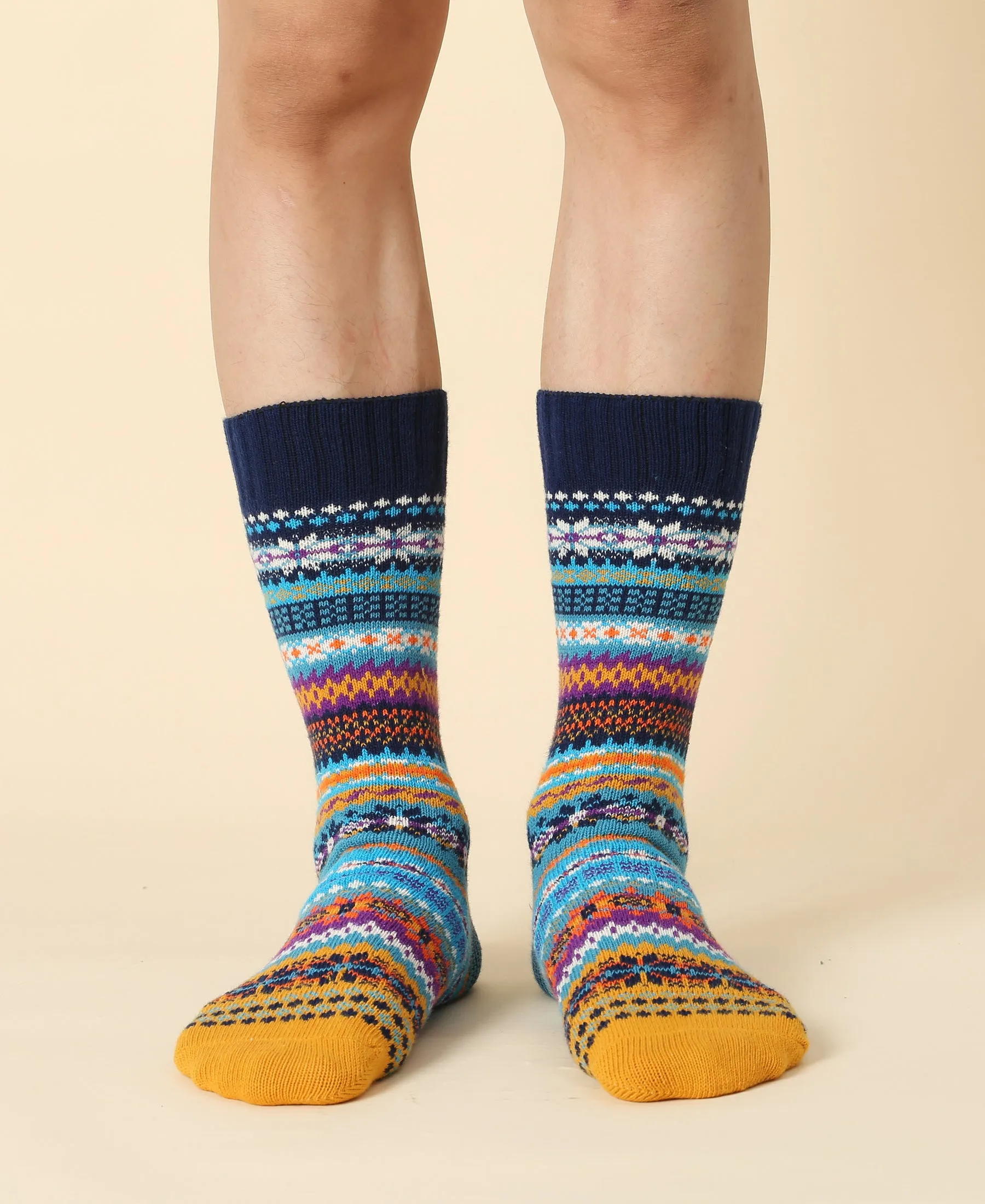 Men's Fair Isle Vintage Socks Karis sold by Somatchi product image thumbnail 2
