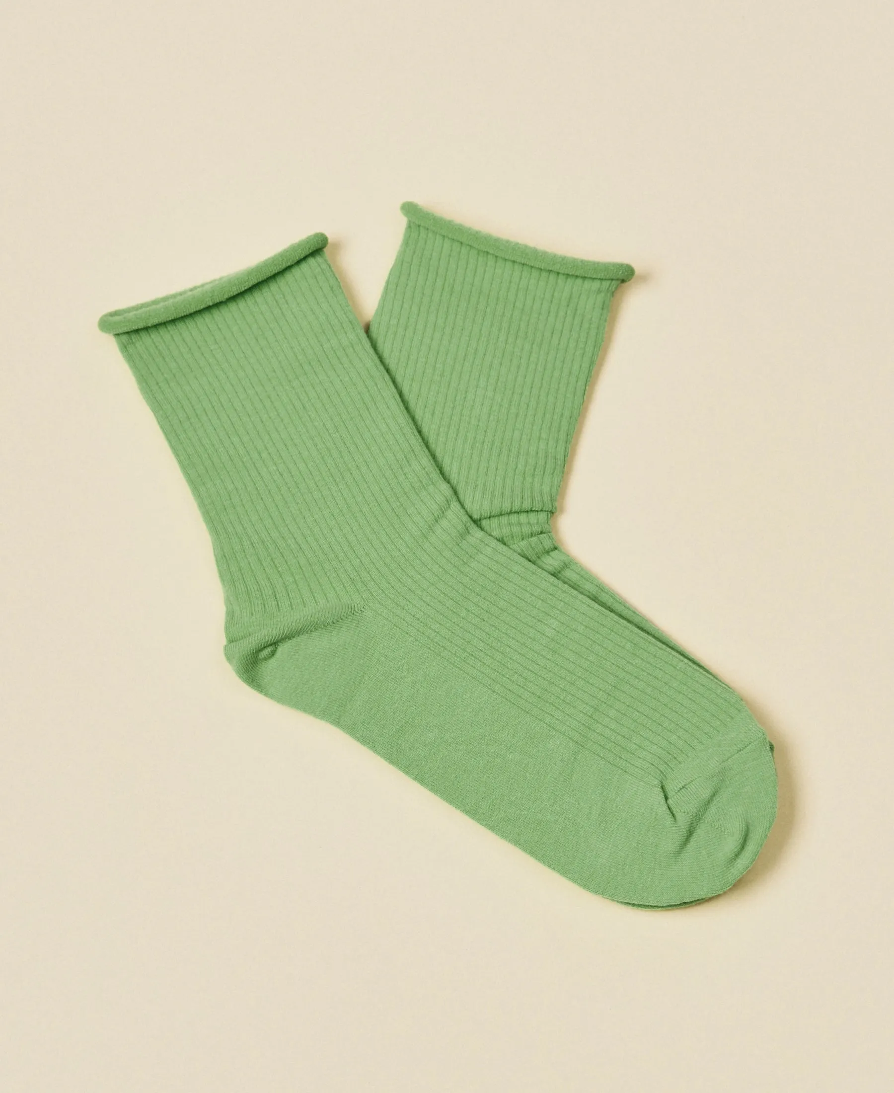 Women's Cotton Socks Weekend - Lime sold by Somatchi