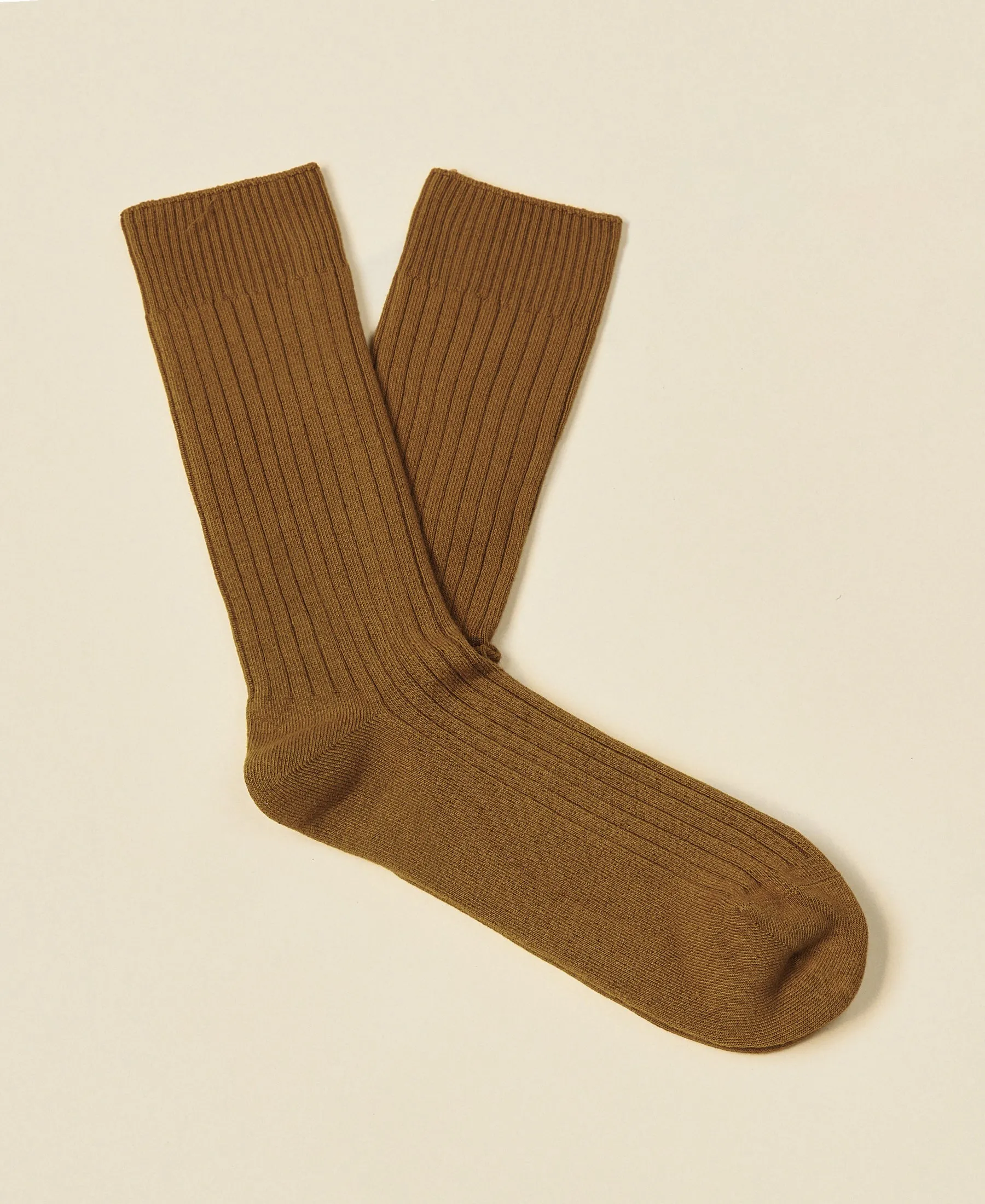 Women's Organic Cotton Ribbed Socks Journal - Ginger sold by Somatchi