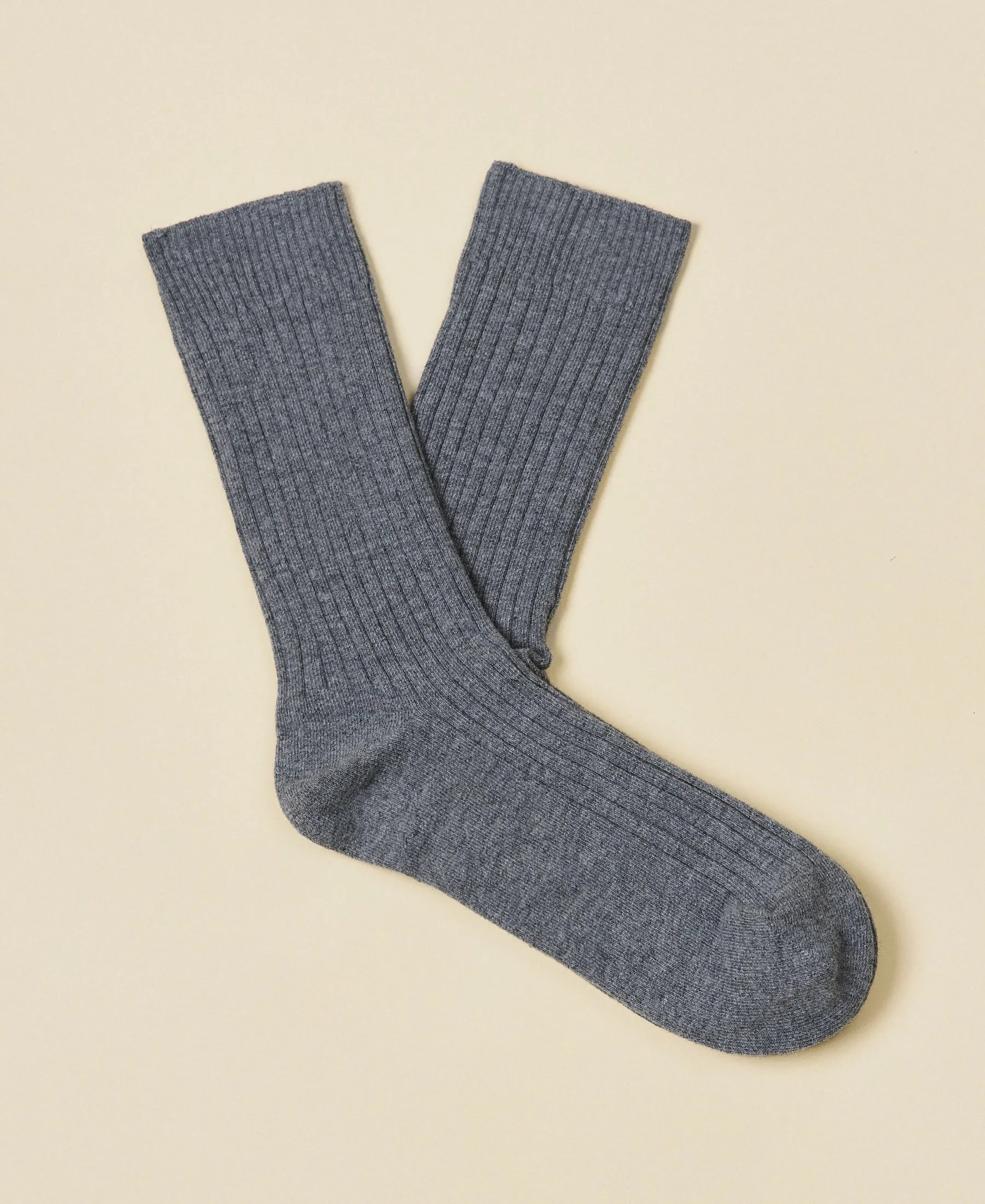 Women's Organic Cotton Ribbed Socks Journal - Shadow sold by Somatchi