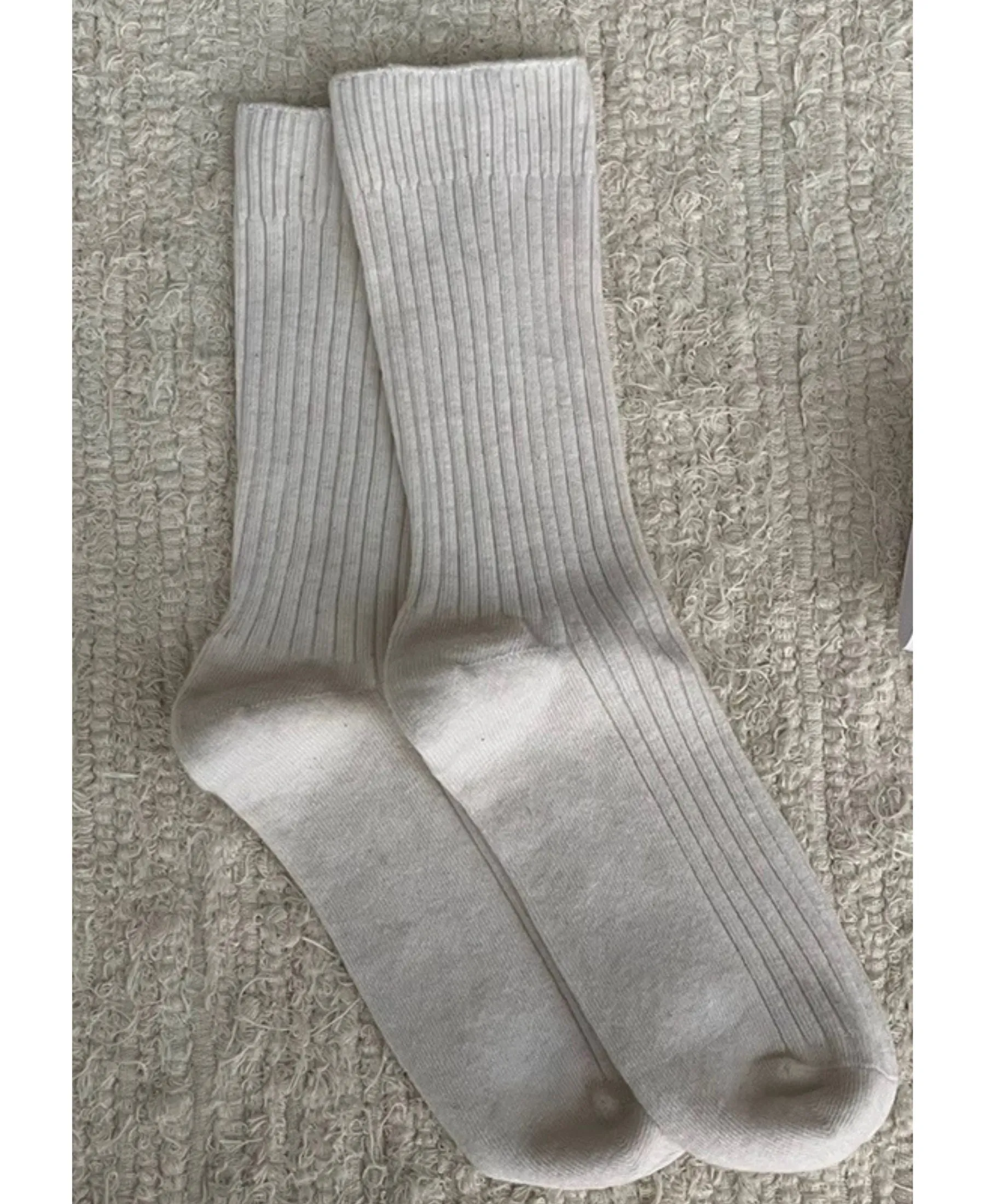 Women's Organic Cotton Ribbed Socks Journal - Salt sold by Somatchi