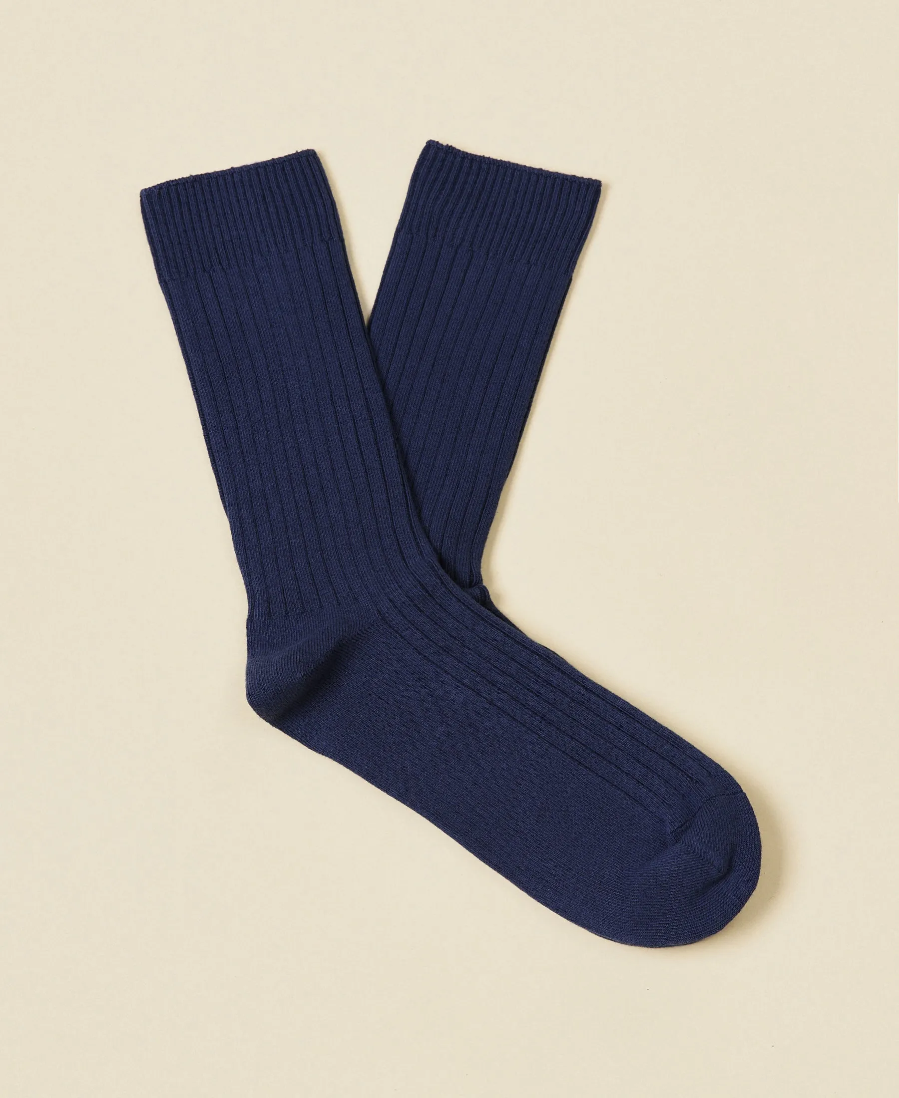 Women's Organic Cotton Ribbed Socks Journal - Ocean sold by Somatchi