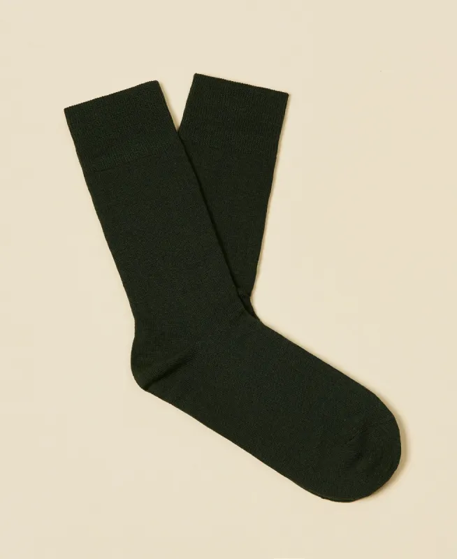 Women's Mercerized Cotton Sock Audrey - Seaweed sold by Somatchi
