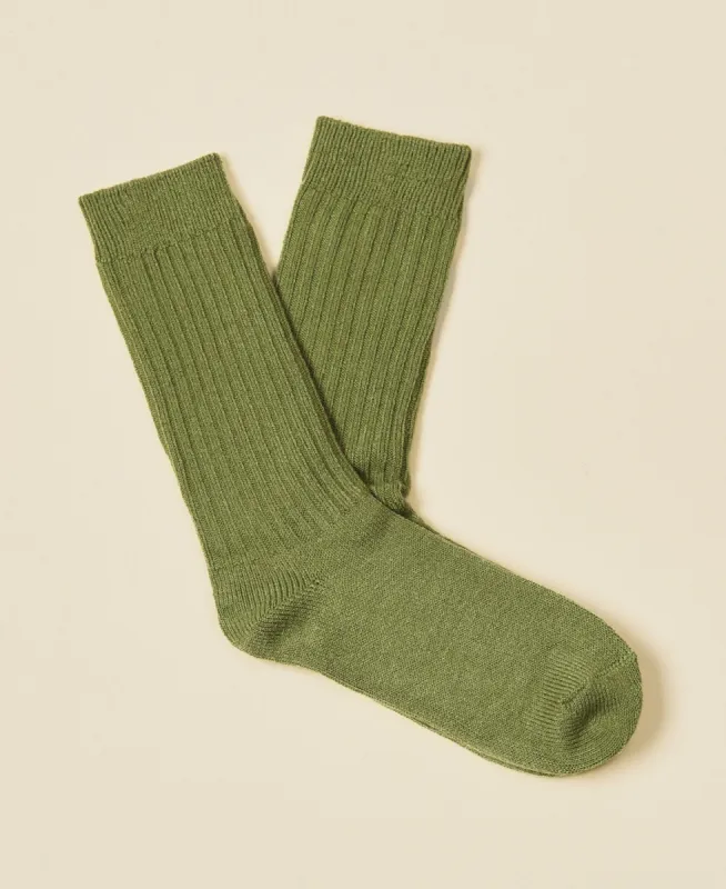 Women's Merino Wool Socks Dekra - Moss sold by Somatchi