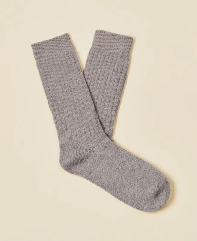 Women's Merino Wool Socks Dekra - Heathered Pewter sold by Somatchi