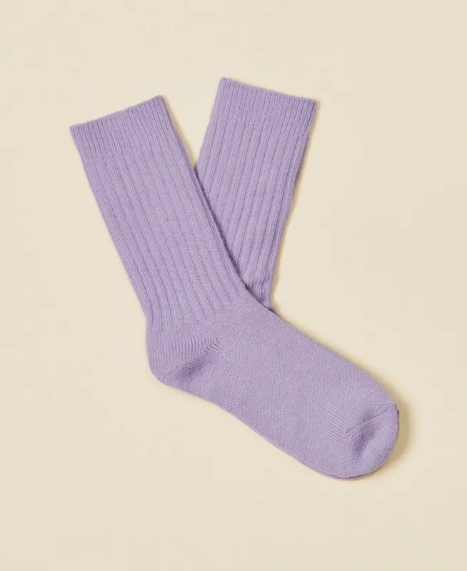 Women's Merino Wool Socks Dekra - Lilac sold by Somatchi