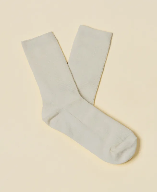 Women's Thin-Ribbed Cotton Socks Breeze - Pearl sold by Somatchi