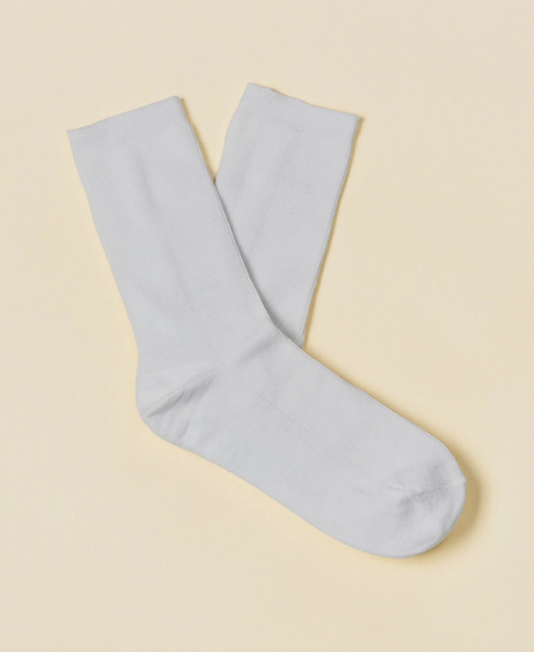 Women's Thin-Ribbed Cotton Socks Breeze - White sold by Somatchi