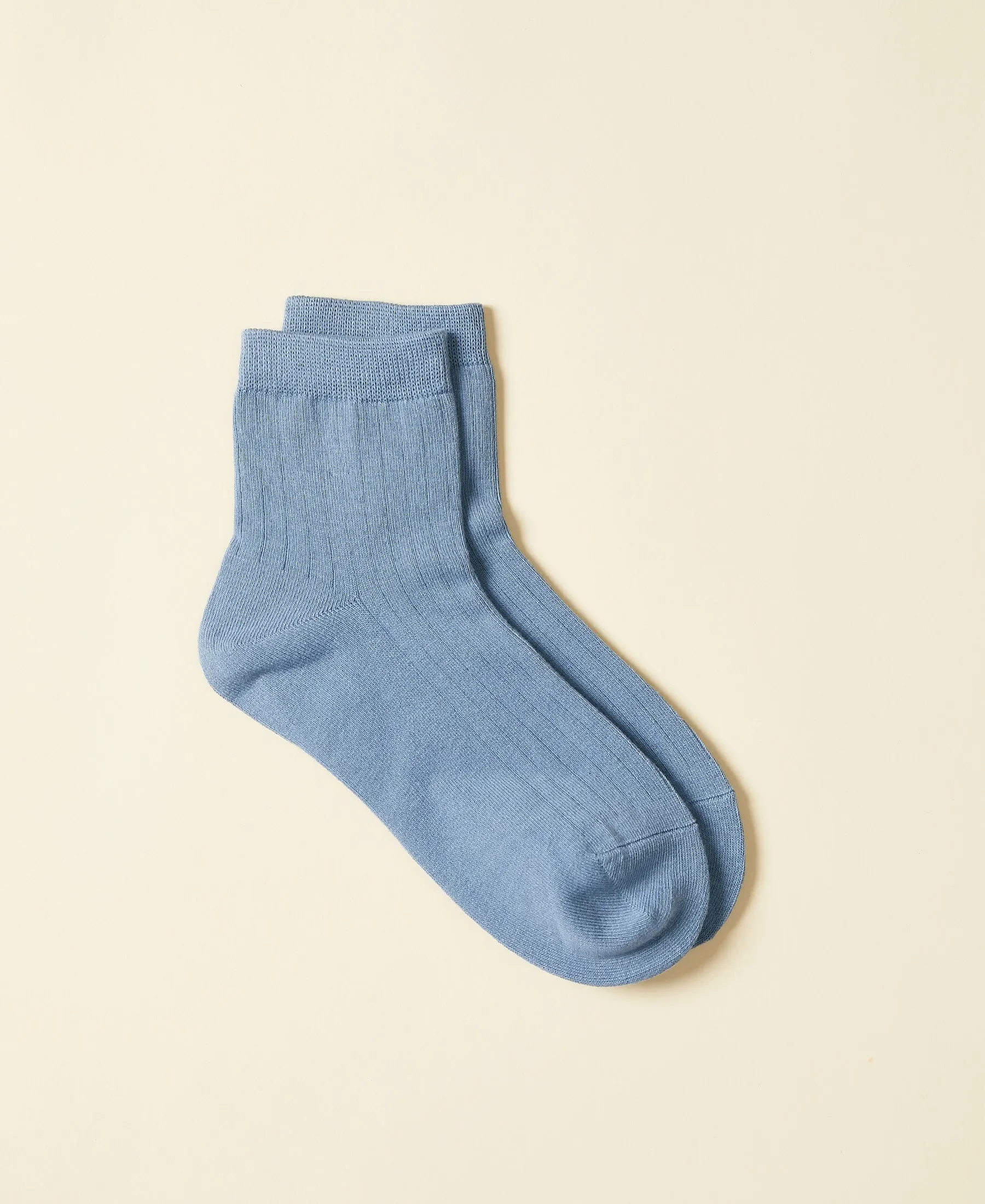 Women's Cotton Ankle Socks Fuji - Slateblue sold by Somatchi