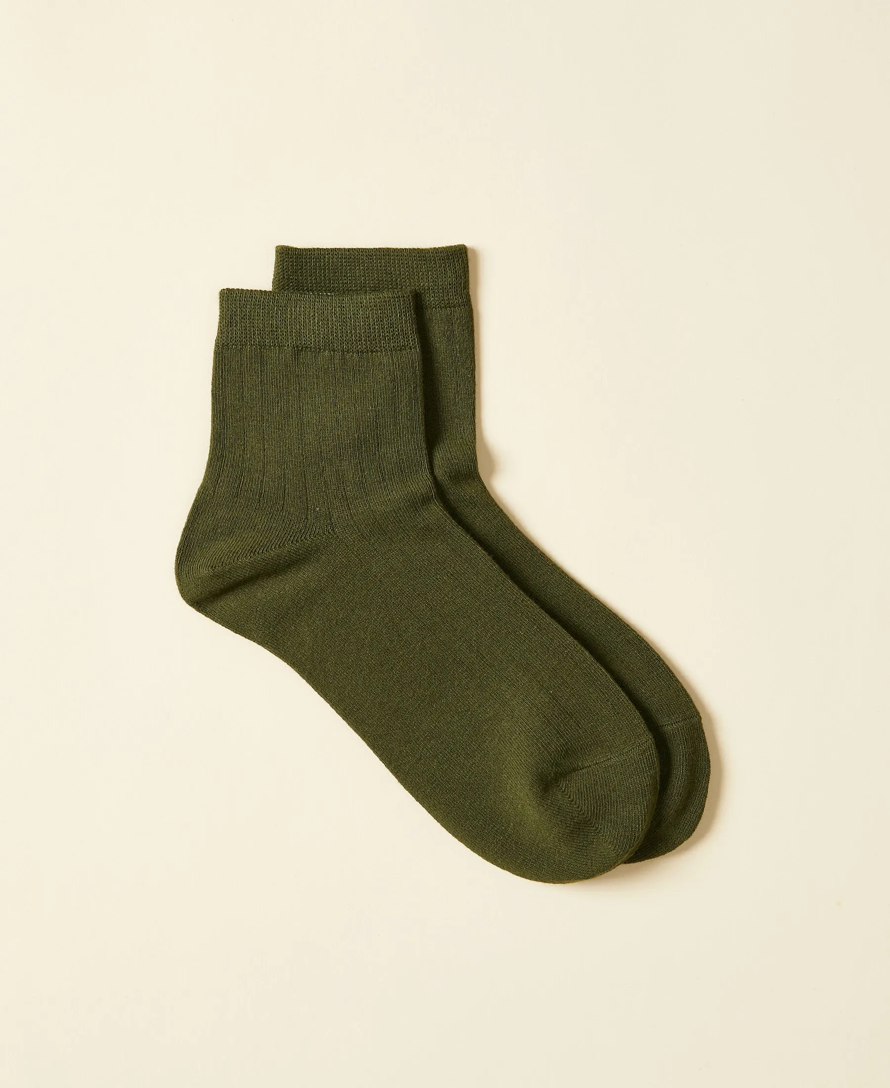 Women's Cotton Ankle Socks Fuji - Evergreen sold by Somatchi