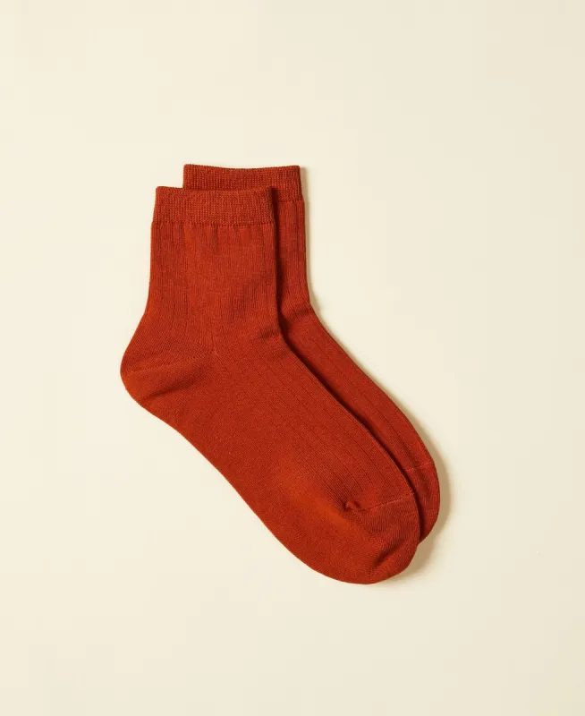 Women's Cotton Ankle Socks Fuji - Cinnamon sold by Somatchi