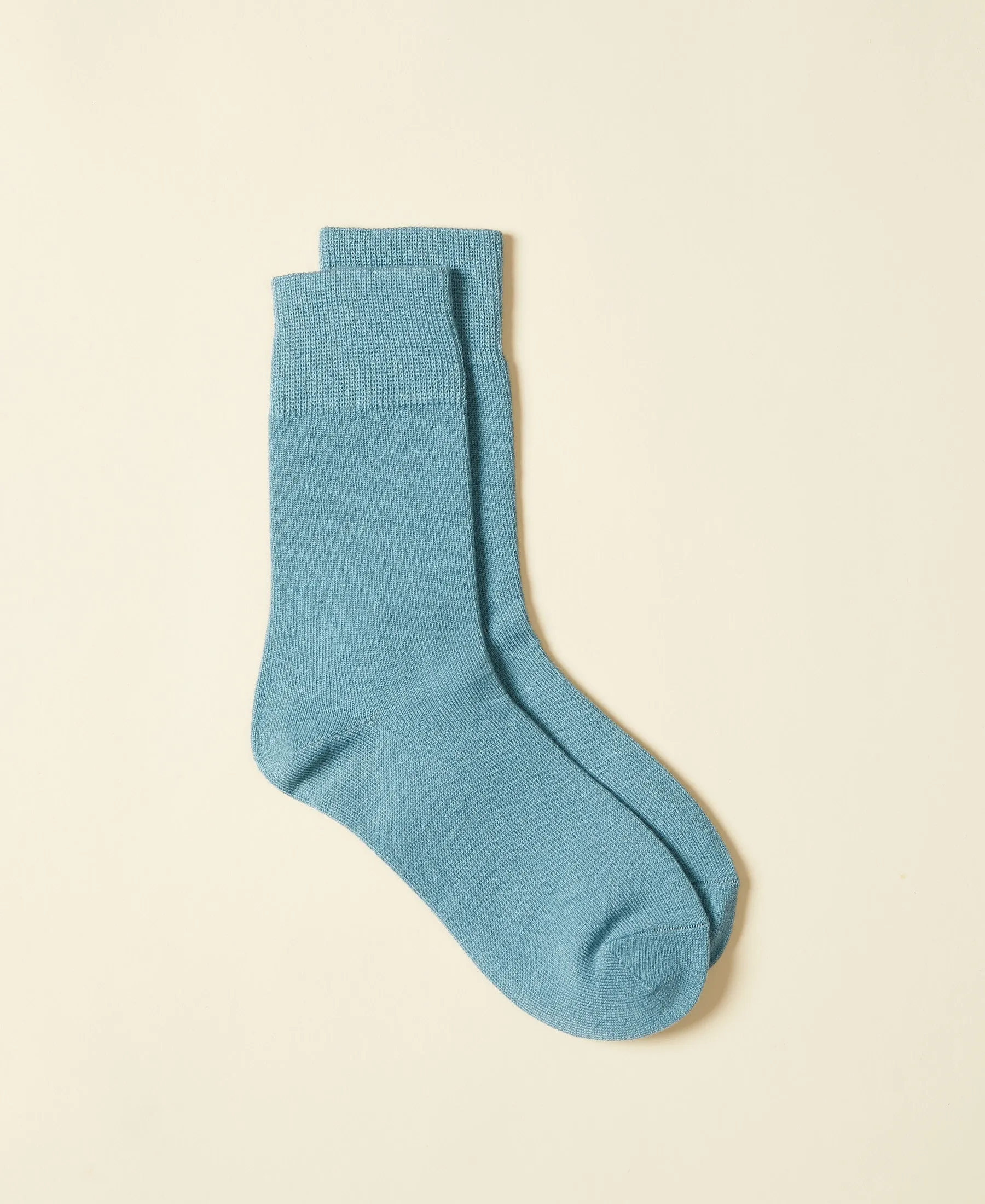 Women's Wool Crew Sock Clyde - Powder Blue sold by Somatchi