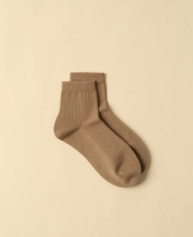 Women's Cotton Ankle Socks Fuji - Oat sold by Somatchi