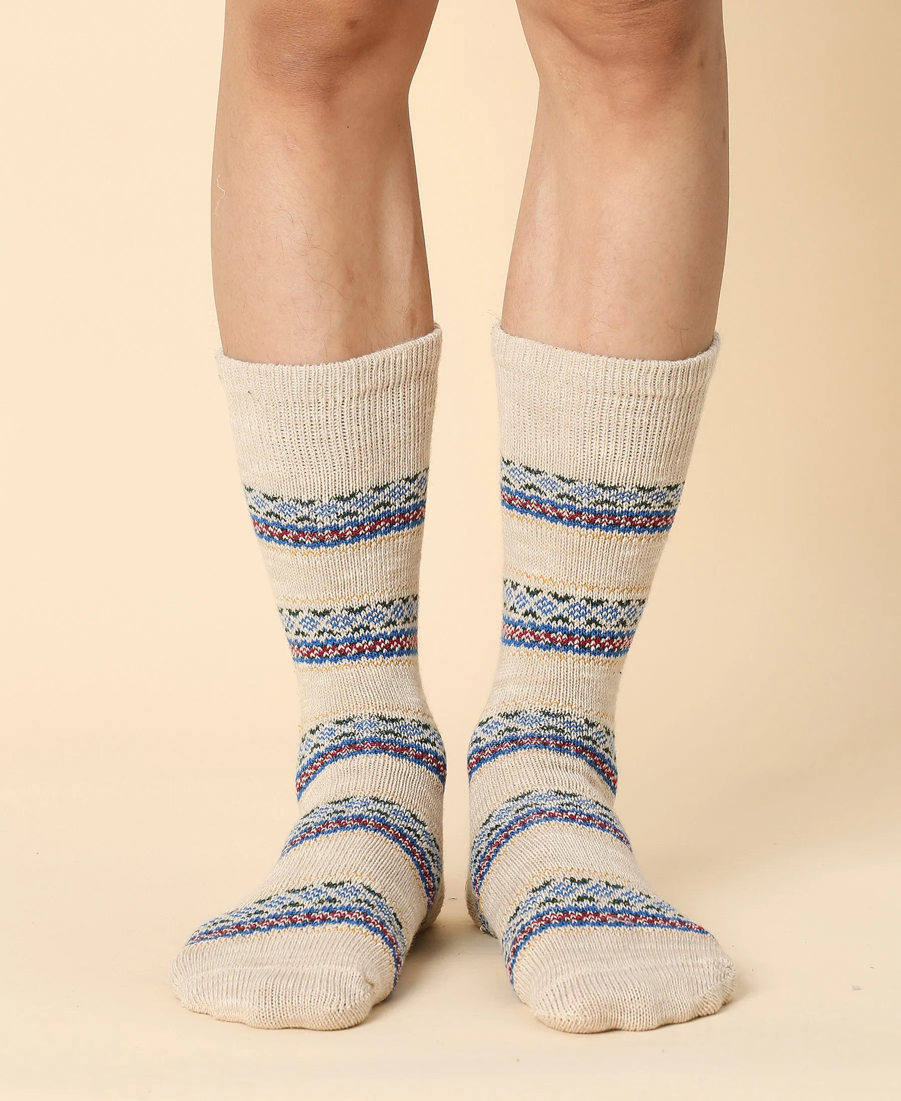Men's Fair Isle Vintage Socks Sikka sold by Somatchi product image thumbnail 2