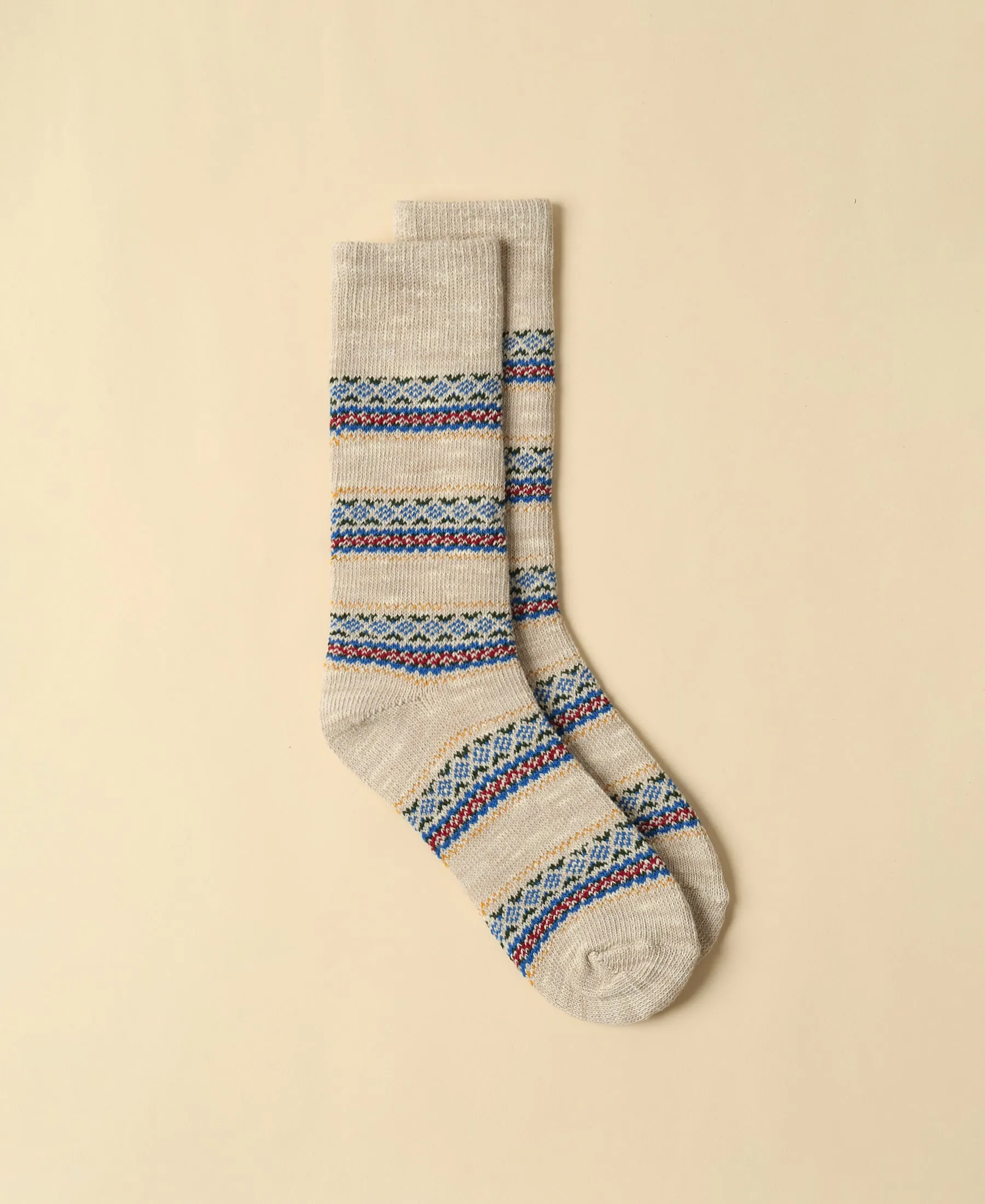 Men's Fair Isle Vintage Socks Sikka sold by Somatchi