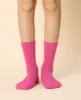 Women's Wool Crew Sock Mimi - Hot Pink sold by Somatchi