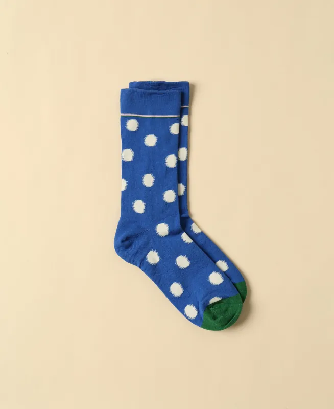 Women's Polka Dot Socks - Ocean sold by Somatchi