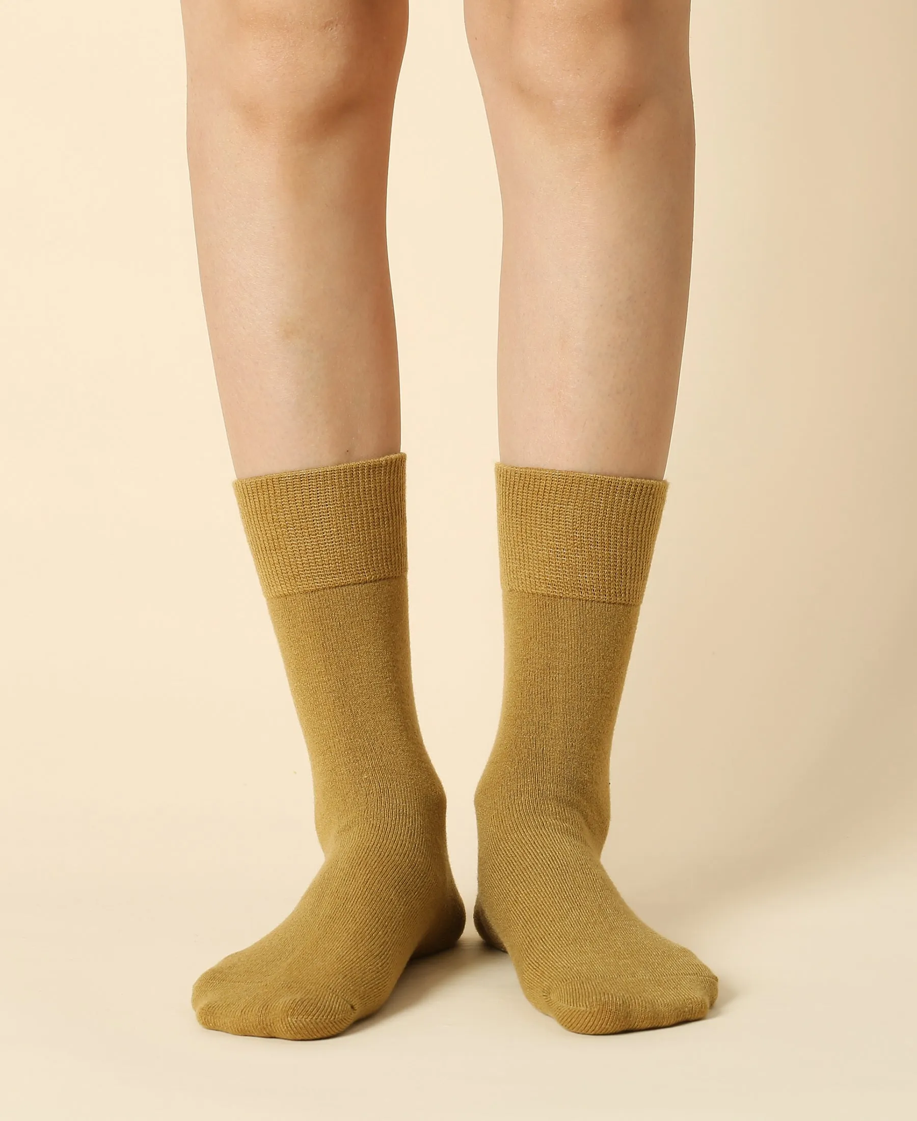 Women's Wool Crew Sock Clyde - Avocado sold by Somatchi product image thumbnail 2