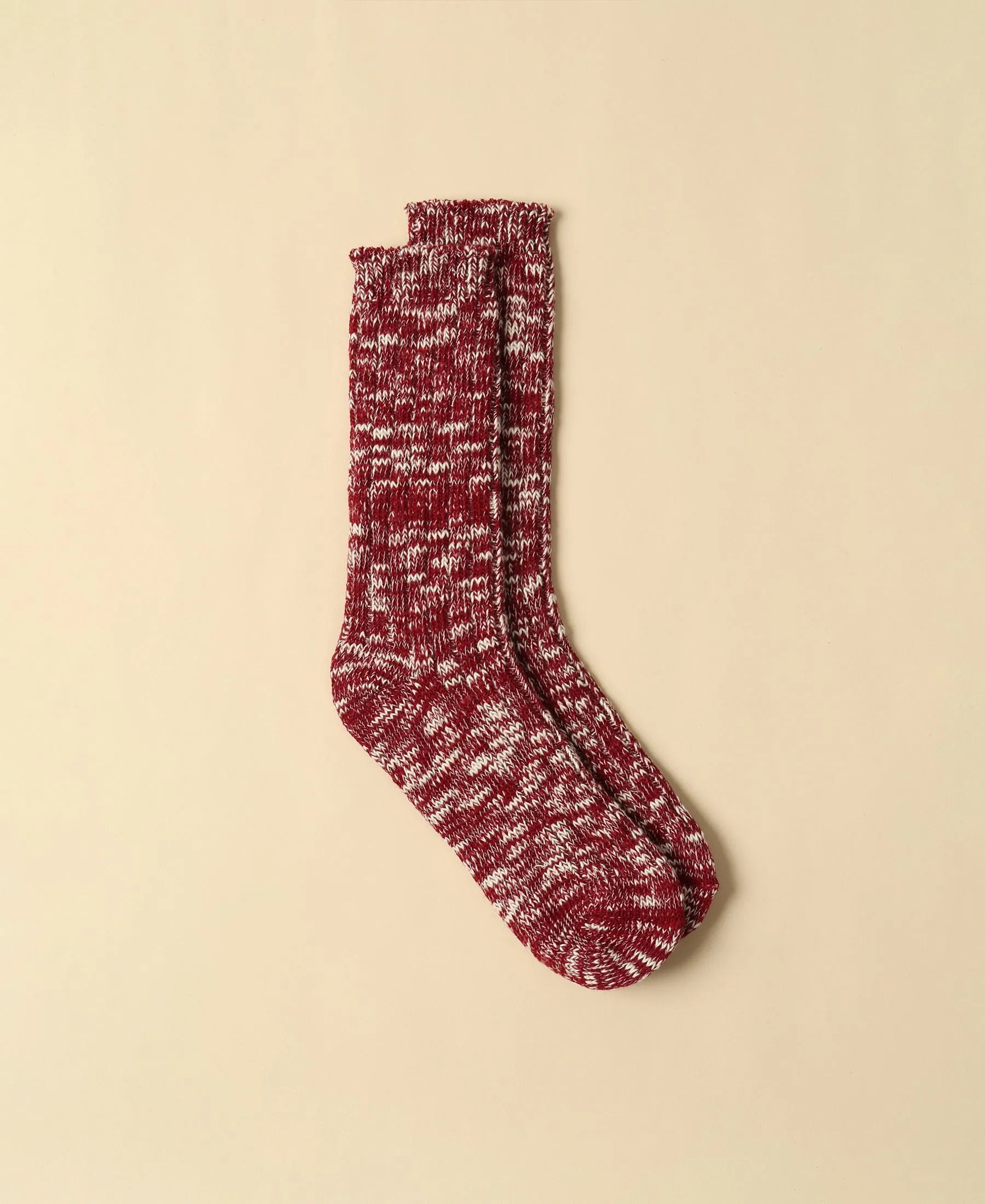 Men's Mélange Rugged Socks - Red sold by Somatchi