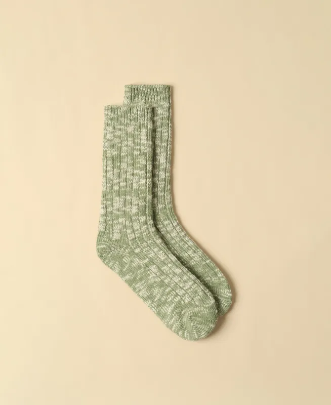 Men's Mélange Rugged Socks - Green sold by Somatchi