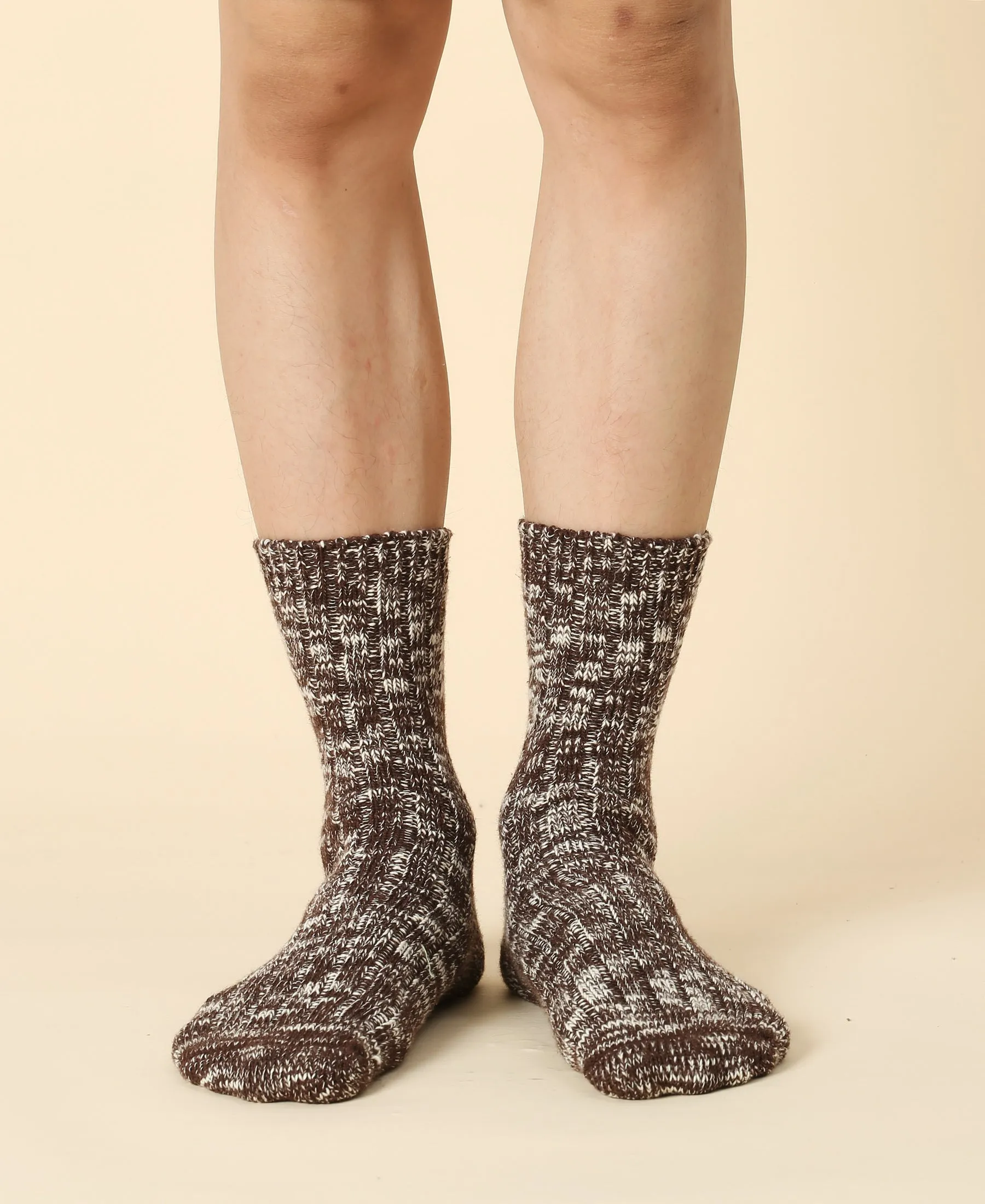 Men's Mélange Rugged Socks - Brown sold by Somatchi product image thumbnail 2