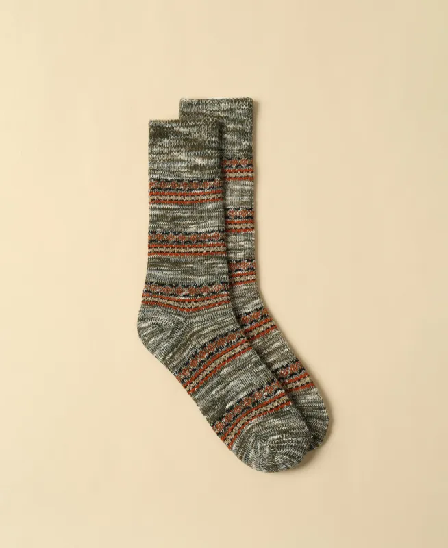 Men's Fair Isle Vintage Socks Sikka sold by Somatchi